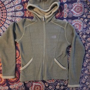 The North Face Olive Green Fleece Hoodie